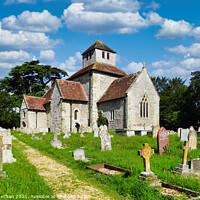 Buy canvas prints of Ancient Beauty: St Mary's Church Breamore by Roger Mechan