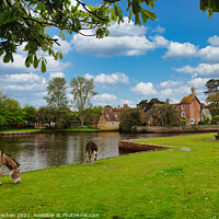 Buy canvas prints of Serene Landscape of Beaulieu Hampshire by Roger Mechan