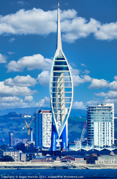 Spinnaker Tower Portsmouth Picture Board by Roger Mechan