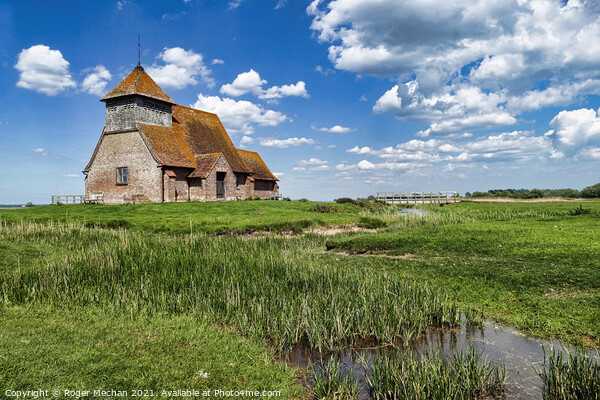 Serene Thomas Becket Church on Romney Marsh Picture Board by Roger Mechan