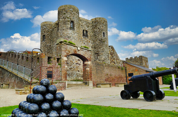 The Mighty Fortifications of Rye Castle Picture Board by Roger Mechan