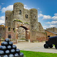 Buy canvas prints of The Mighty Fortifications of Rye Castle by Roger Mechan