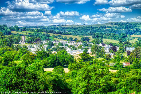 Serene View of Chagford Picture Board by Roger Mechan