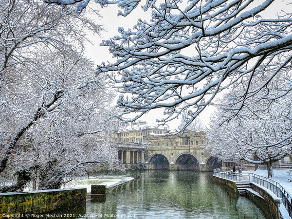Winter Wonderland in Bath Picture Board by Roger Mechan