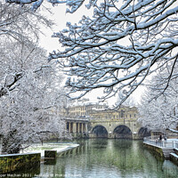 Buy canvas prints of Winter Wonderland in Bath by Roger Mechan