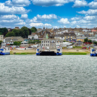 Buy canvas prints of Torpoint Ferries: A Busy Hub by Roger Mechan