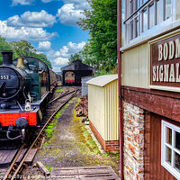 Buy canvas prints of Rustic Charm of Cornish Steam Train by Roger Mechan