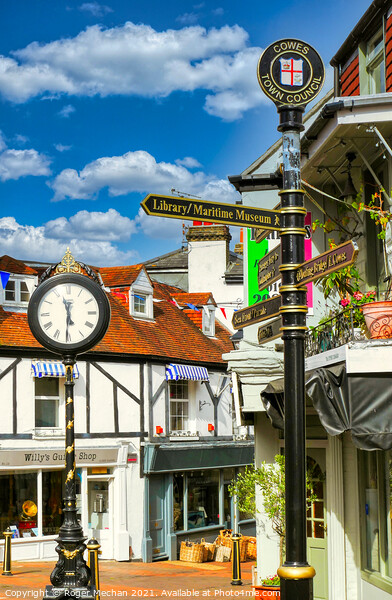 Timeless Charm of Cowes Picture Board by Roger Mechan