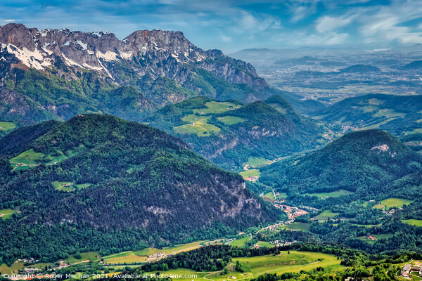 Verdant Alpine Beauty Picture Board by Roger Mechan