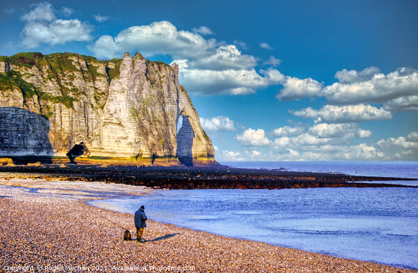 Solitude in the Shadow of Cliffs Picture Board by Roger Mechan