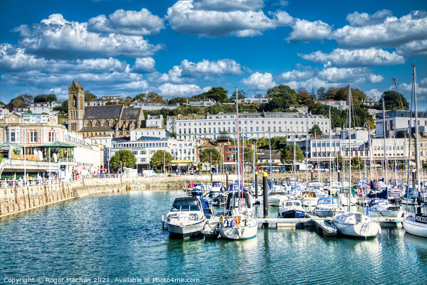 Serene Beauty of Torquay Marina Picture Board by Roger Mechan