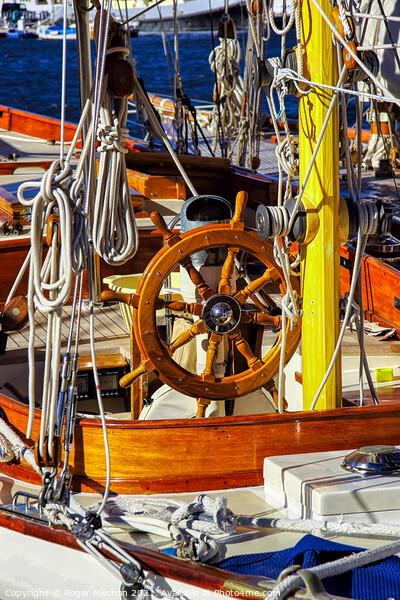The deck of a classic sailing vessel   Picture Board by Roger Mechan