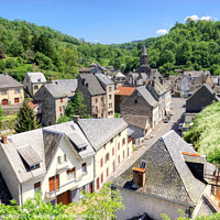 Buy canvas prints of Historic Charm of Auvergne by Roger Mechan