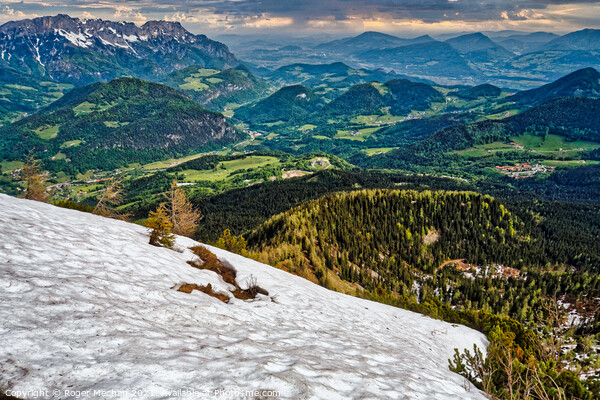 A Winter Wonderland in the Bavarian Alps Picture Board by Roger Mechan