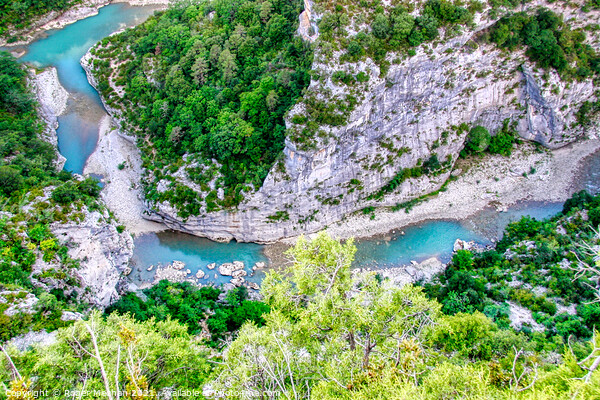 The Gorge of Verdon and river  Picture Board by Roger Mechan