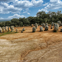 Buy canvas prints of Circle of Ancient Stones by Roger Mechan