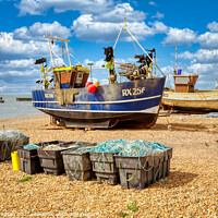 Buy canvas prints of Dance of the Trawlers by Roger Mechan