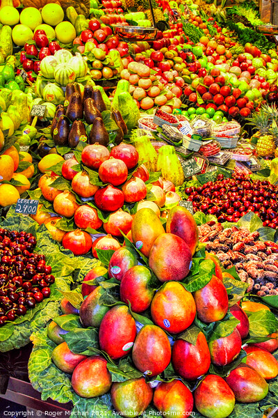 Abundance of Fresh Fruits Picture Board by Roger Mechan