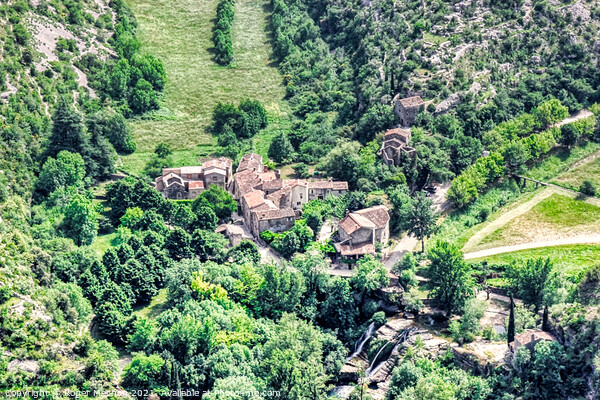 Enchanting French Village in a Natural Amphitheatr Picture Board by Roger Mechan