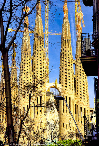 Gaudi's Masterpiece: A Towering View Picture Board by Roger Mechan