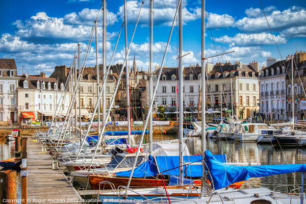 Vannes Harbour: A Breton Yachting Paradise Picture Board by Roger Mechan