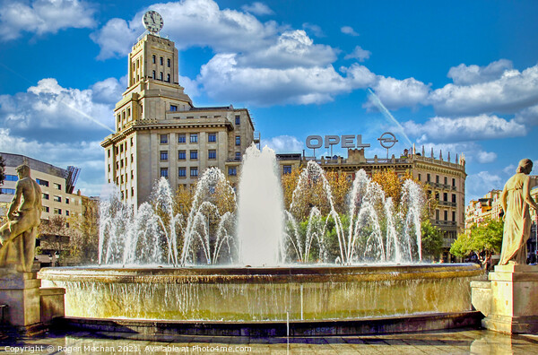 The Opel Building and its Fountains Picture Board by Roger Mechan
