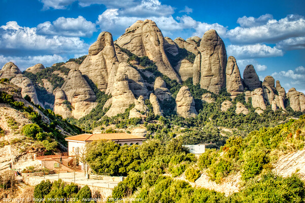Enchanting Montserrat Mountains Picture Board by Roger Mechan