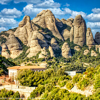 Buy canvas prints of Enchanting Montserrat Mountains by Roger Mechan