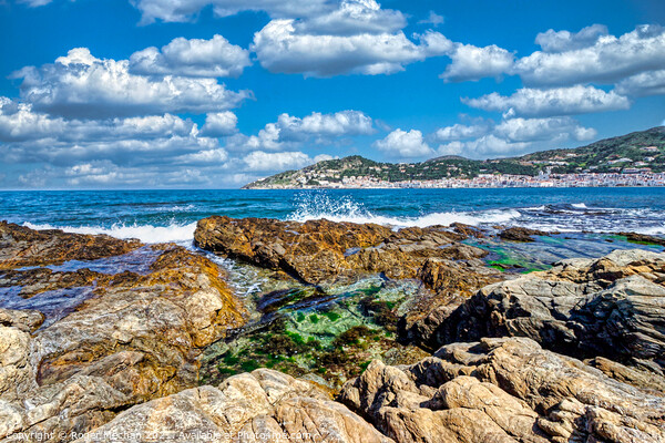 Pristine Beauty: Costa Brava Coastline Picture Board by Roger Mechan