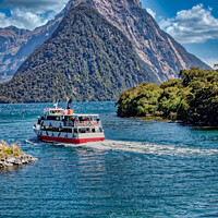 Buy canvas prints of Spectacular Milford Sound and Mitre Peak by Roger Mechan