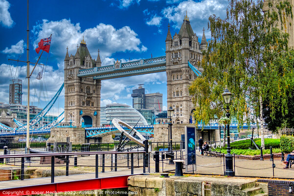 London's Iconic Tower Bridge Picture Board by Roger Mechan