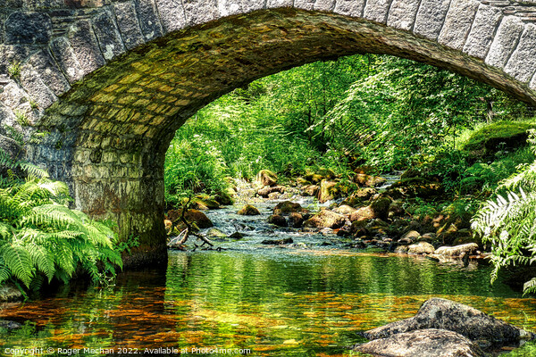Serenity Under an Ancient Bridge Picture Board by Roger Mechan