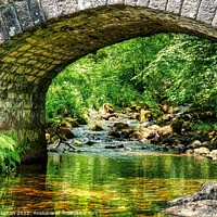 Buy canvas prints of Serenity Under an Ancient Bridge by Roger Mechan
