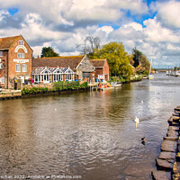 Buy canvas prints of Serenity at Wareham Quay by Roger Mechan