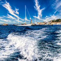 Buy canvas prints of Serenity of St Tropez by Roger Mechan