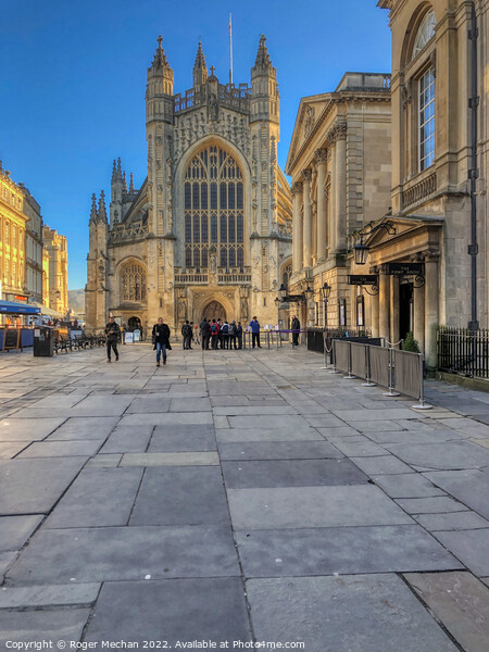 Bath Abbey and Pump Room: A Historic and Spiritual Picture Board by Roger Mechan
