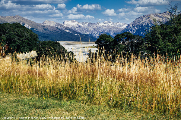 Snowcapped Mountains in Arthurs Pass Picture Board by Roger Mechan