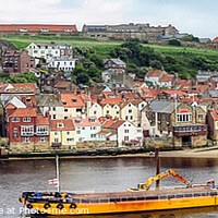 Buy canvas prints of The Enchanting Whitby Harbour by Roger Mechan