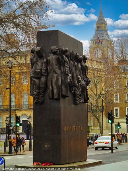 Memorial to the Women of World War Two Picture Board by Roger Mechan