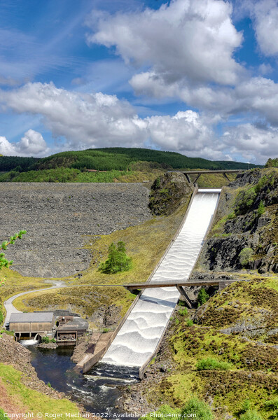 The Awe-inspiring Llyn Brianne Spillway Picture Board by Roger Mechan