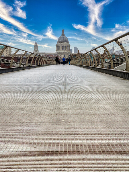 The Magnificent St. Paul's Millennium Bridge Picture Board by Roger Mechan