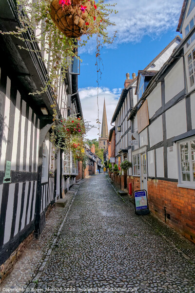 Enchanting Medieval Lanes of Ludlow Picture Board by Roger Mechan