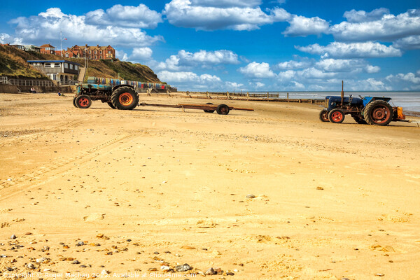 Coastal Tractor Launch Picture Board by Roger Mechan