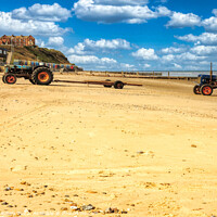 Buy canvas prints of Coastal Tractor Launch by Roger Mechan