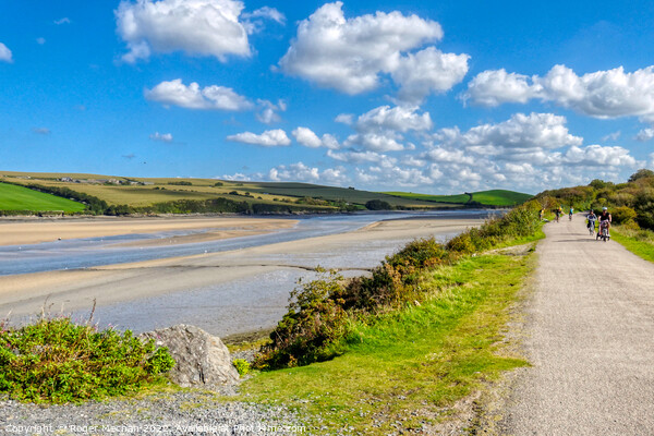 Serenity in Camel Estuary Picture Board by Roger Mechan