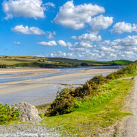 Buy canvas prints of Serenity in Camel Estuary by Roger Mechan