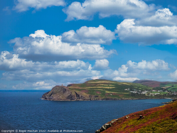 Overlooking the Majestic Isle of Man Picture Board by Roger Mechan