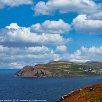Buy canvas prints of Overlooking the Majestic Isle of Man by Roger Mechan