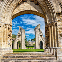 Buy canvas prints of Mystical Ruins of Glastonbury Abbey by Roger Mechan