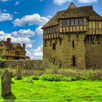 Buy canvas prints of Enchanting Medieval Manor amidst Lush Greenery by Roger Mechan